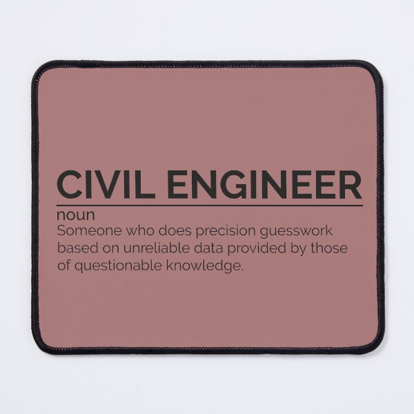 Item preview, Civil Engineer with Definition designed and sold by Mochasgoods.