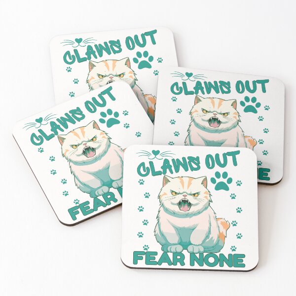 Item preview, badass cat Claws Out, Fear None! designed and sold by lino4king.