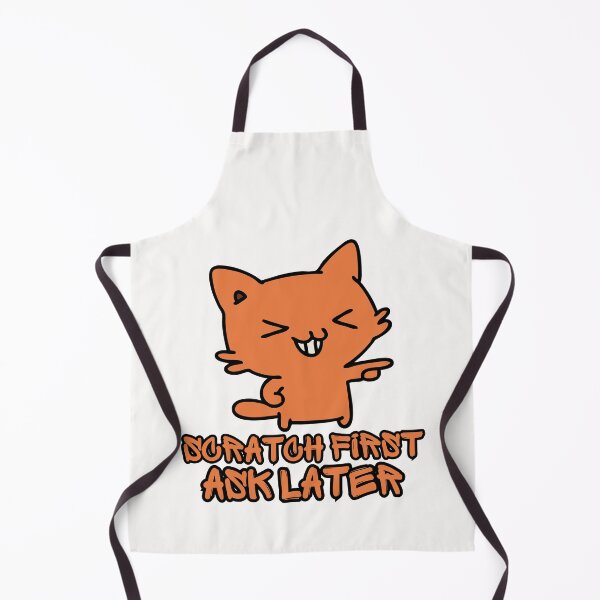 Item preview, badass cat Scratch First, Ask Later designed and sold by lino4king.