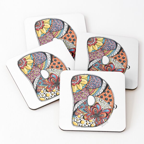 Item preview, Doodle Art Letter D designed and sold by LanieJAndCo.