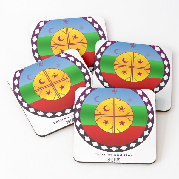 Item preview, Kultrun and flag designed and sold by MiguelCD1981.