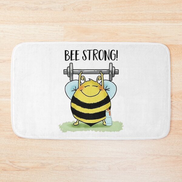 Item preview, Bee Strong - Funny Fitness Saying designed and sold by Vicky021.
