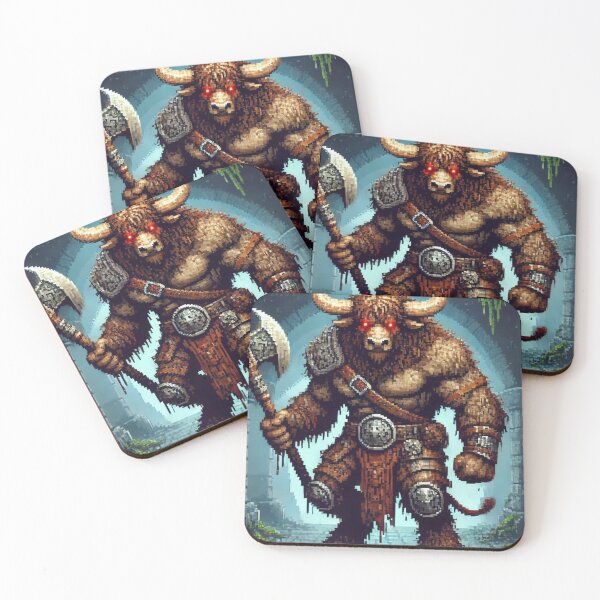 Item preview, A Minotaur - 16 Bits designed and sold by DarkEchoDesigns.