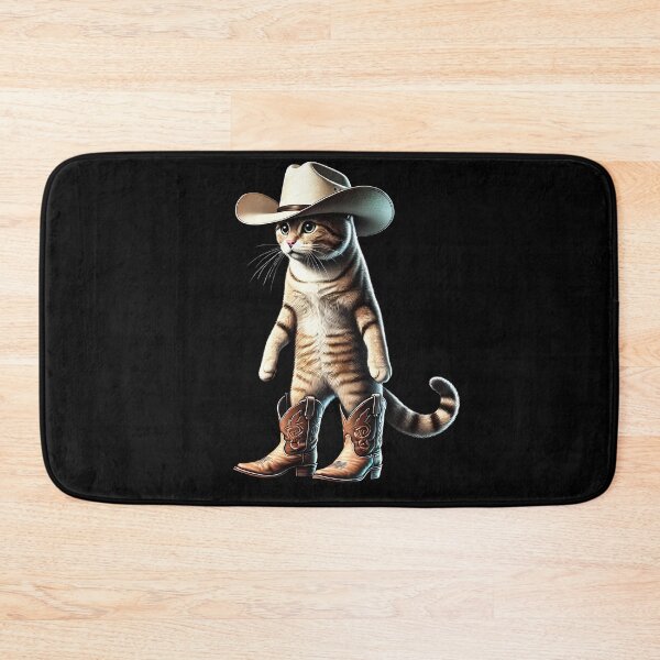 Item preview, Cat Cowgirl Western Country Kitten Lover designed and sold by Kimberley King Art  King Art.