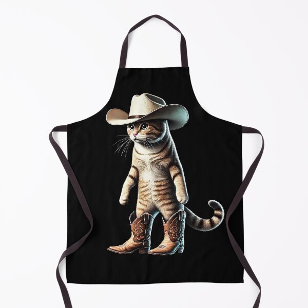 Item preview, Cat Cowgirl Western Country Kitten Lover designed and sold by Kimberley King Art King Art.