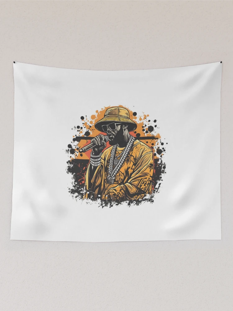 Thumbnail 2 of 3, Tapestry, Samurai Rapper designed and sold by Ragil-Studio.