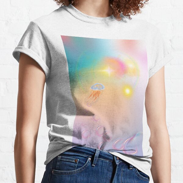 Vista previa del artículo con la obra «Medusas en el cielo estrellado», diseñado y vendido por surlycakes.