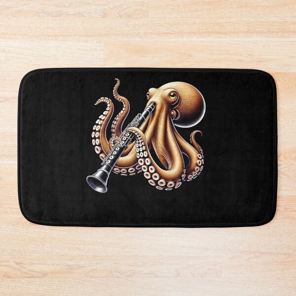 Item preview, Octopus Playing Clarinet Clarinetist Clarinet Player designed and sold by Kimberley King Art  King Art.