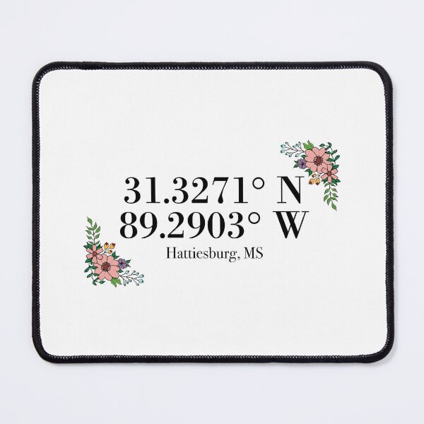 Item preview, Hattiesburg, MS Coordinates designed and sold by mynameisliana.