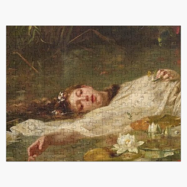 Artikel-Vorschau von Renaissance-Mädchen im Flussgemälde, designt und verkauft von Lumiere-Petals.
