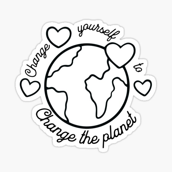 Item preview, Planet Earth Love Change  designed and sold by DNikolStore.