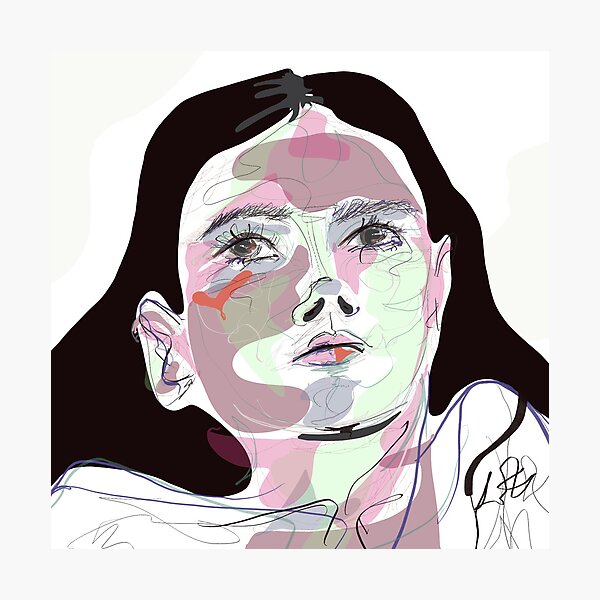 Item preview, "Looking Ahead" - Gazing into the Future art | Original Art by Kateryna Zyrianova designed and sold by KZbyDesign.