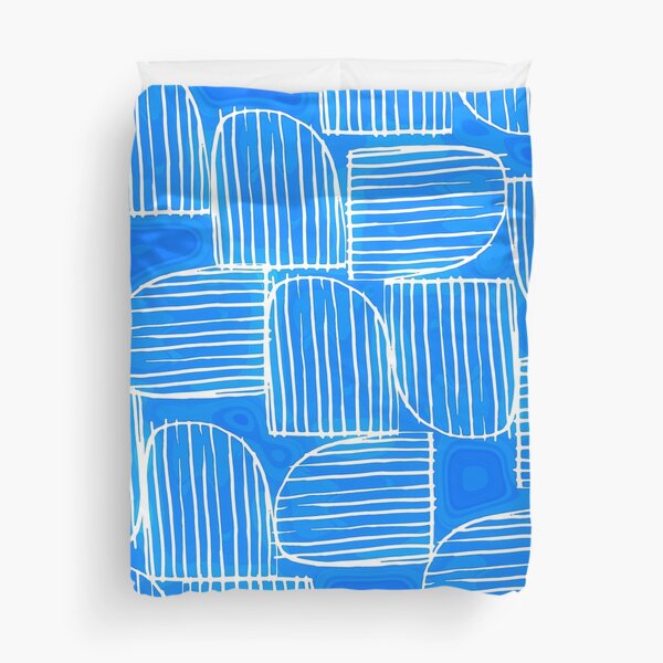Item preview, Blue And White Mid-Century Modern Abstract Designs designed and sold by DEC02.