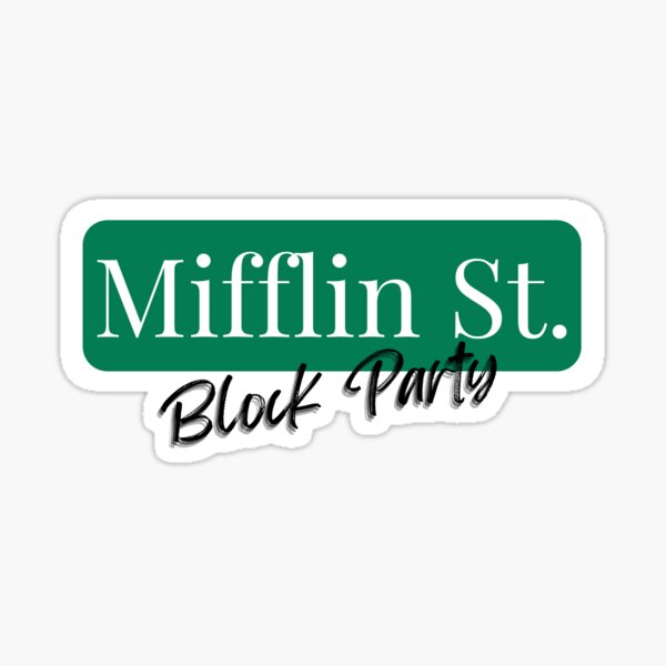 Vista previa del artículo con la obra «Fiesta en la calle Mifflin St. Madison», diseñado y vendido por WISCO SHOP.