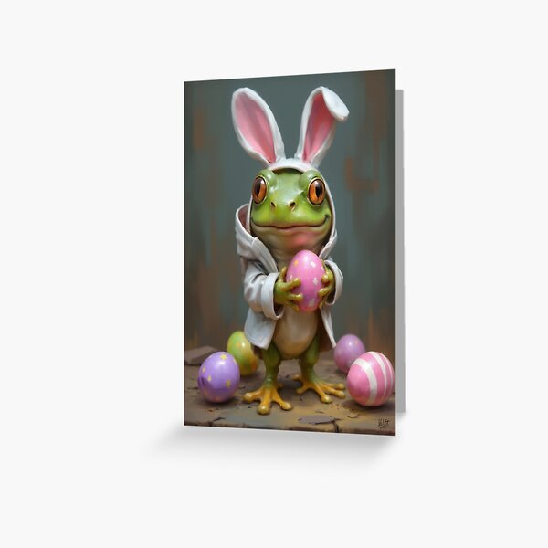 Item preview, Frog Easter Bunny designed and sold by Nigel the Frog.