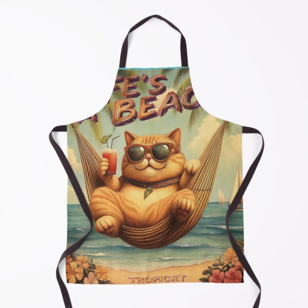 Item preview, TropiCat Life's A Beach designed and sold by TropiCatArt.