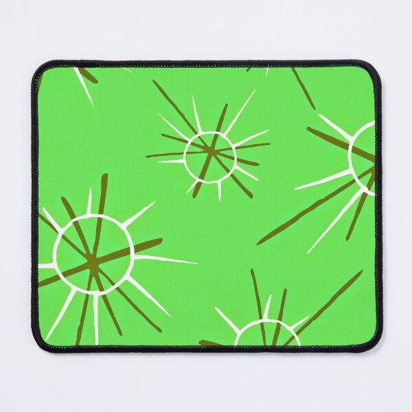 Item preview, Mid-Century Modern Lime Green Atomic Starburst Pattern designed and sold by DEC02.