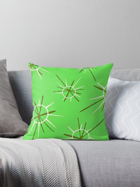 Item preview, Mid-Century Modern Lime Green Atomic Starburst Pattern designed and sold by DEC02.