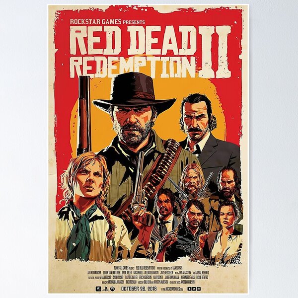 Artikel-Vorschau von Red Dead Redemption 2 - Gun-Rot, designt und verkauft von percyzelers.