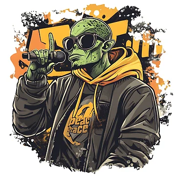 Artwork thumbnail, Alien Rapper by Ragil-Studio