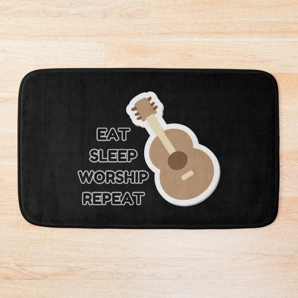 Item preview, Guitar Worship | Eat. Sleep. Worship. Repeat. Sticker designed and sold by FestivityFinds.