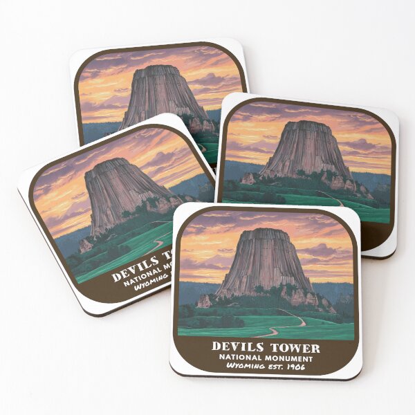 Item preview, Vintage Devils Tower National Monument (Wyoming) designed and sold by RabbitK.