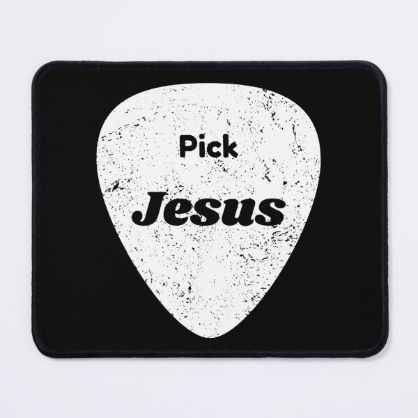 Item preview, Pick Jesus Guitar pick for Christian Music Pastors T-Shirt designed and sold by FestivityFinds.