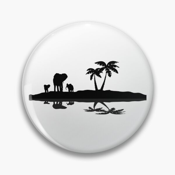 Item preview, Elephant Family with Reflection designed and sold by MagnoliaLake.