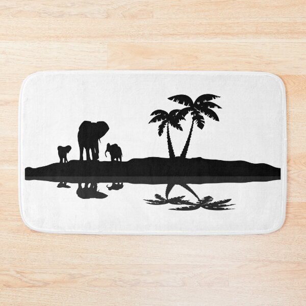 Item preview, Elephant Family with Reflection designed and sold by MagnoliaLake.