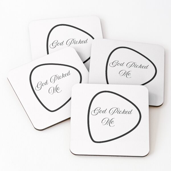 Item preview, God Picked Me Funny Reformed Christian Pick Jesus Guitar Pick, Music Sticker designed and sold by FestivityFinds.