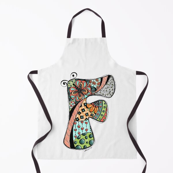 Item preview, Doodle Art Letter F designed and sold by LanieJAndCo.