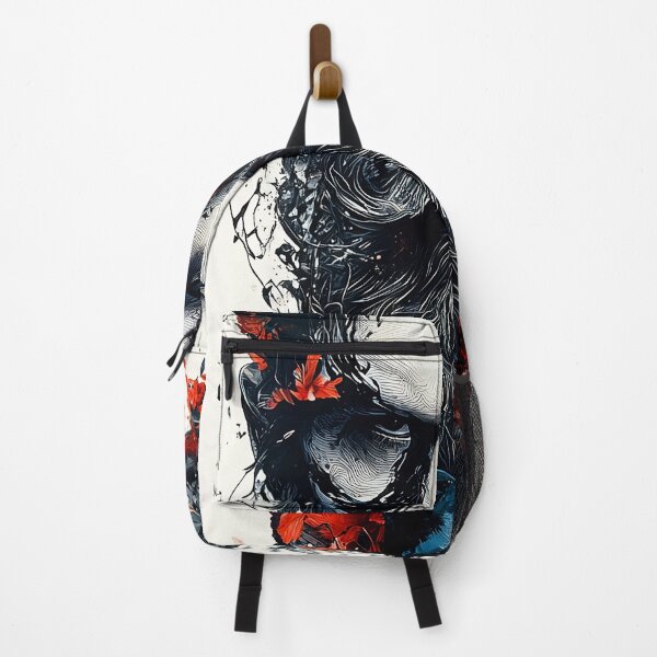 Item preview, warrior revenge raven beard bw floral dejco art domin designed and sold by dejco.art.