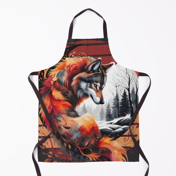 Item preview, Wild Soul: Fiery Wolf in the Frost designed and sold by M22--.