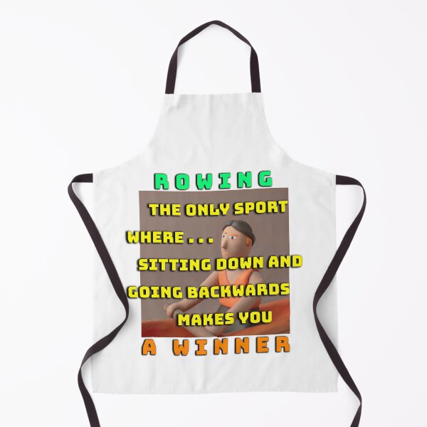 Item preview, Rowing Meme – The Sport Where Sitting Down & Going Backwards Makes You a Winner! (White Background) designed and sold by Michael van der Hoorn.