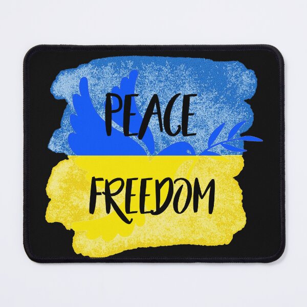 Item preview, Peace Freedom Support WE STAND WITH UKRAINE - DOVE and UKRAINIAN Flag designed and sold by CreativeTigers.