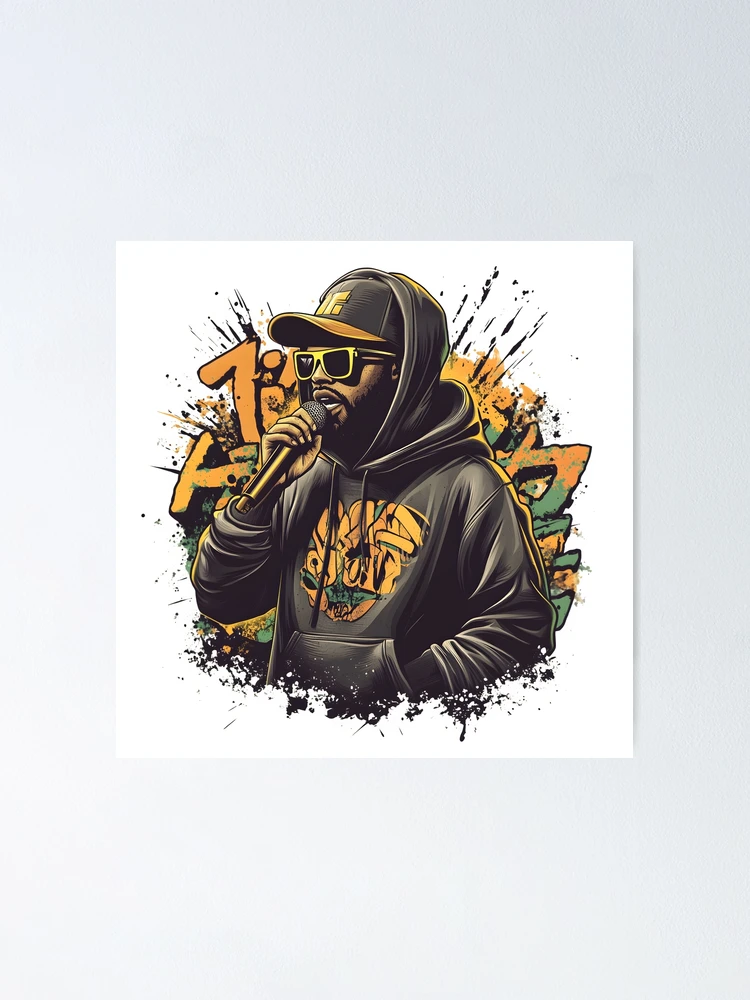 Thumbnail 1 von 3, Poster, Neon Shadow Rapper designt und verkauft von Ragil-Studio.