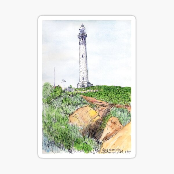 Australian Scene - Cape Leeuwin lighthouse, WA, Aus. Sticker