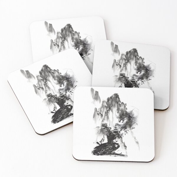 Item preview,  samurai spirit vs dragon spirit in the mountains designed and sold by osc23ae.