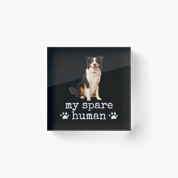 Item preview, Funny Border Collie "My Spare Human" Design – Dog Lover Humor Gift designed and sold by Fredster1966.