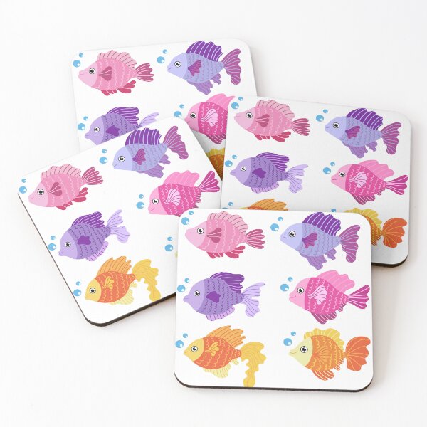 Item preview, Six fish with cartoonish bubbles designed and sold by LaUnArt.