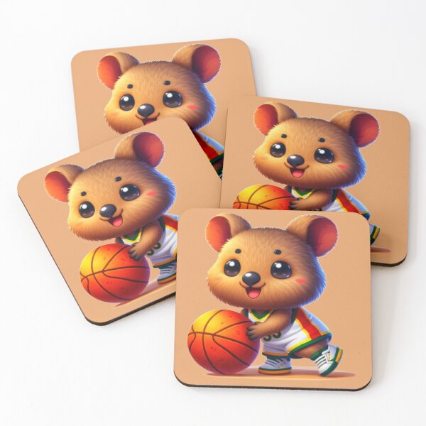 Artikelvorschau, Quokka dribbelt den Ball entworfen und verkauft von JoyfulJiveStore.