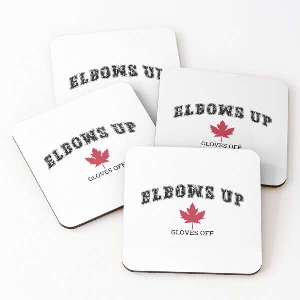 Item preview, Elbows Up Canada Gloves Off Fun Hockey designed and sold by delacerdaan.