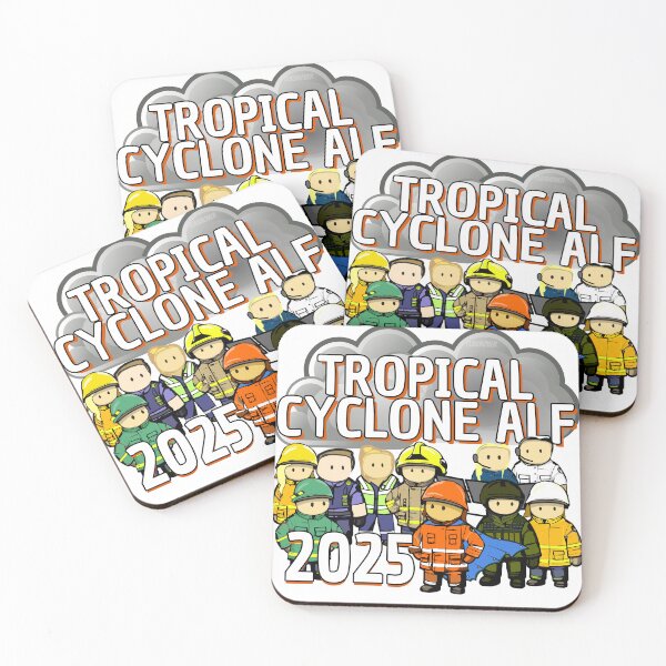 Item preview, Tropical Cyclone Alf deployment stickers designed and sold by Flashover.