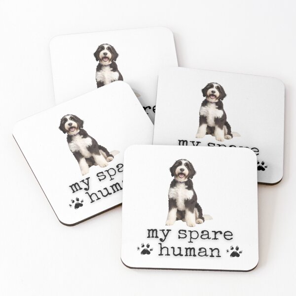Item preview, Funny Bernedoodle "My Spare Human" Design – Dog Lover Humor designed and sold by Fredster1966.