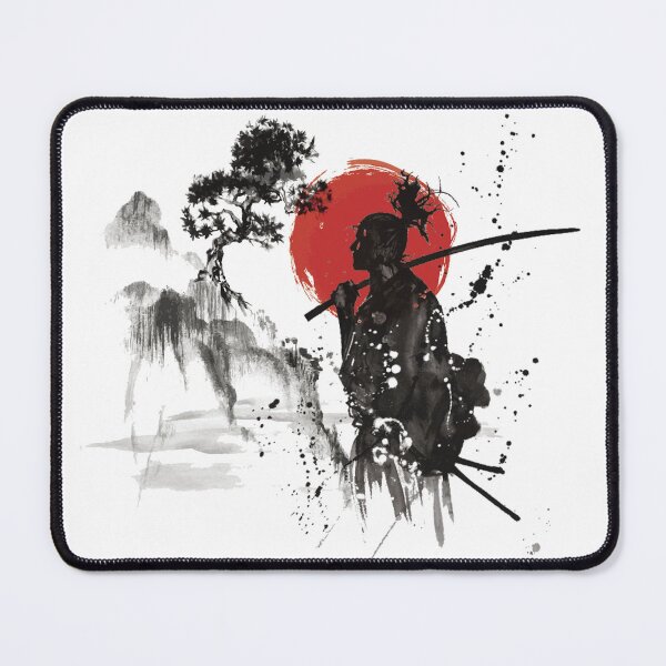 Item preview, Red sun samurai in the mountains designed and sold by osc23ae.