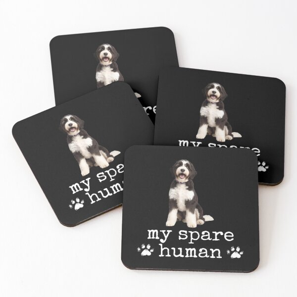 Item preview, Funny Bernedoodle "My Spare Human" Design – Dog Lover Humor designed and sold by Fredster1966.