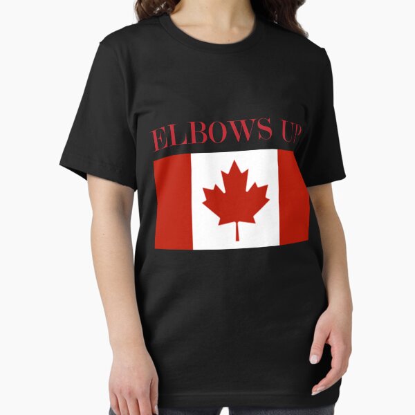 Vista previa del artículo con la obra «Codos en alto, bandera de Canadá», diseñado y vendido por delacerdaan.