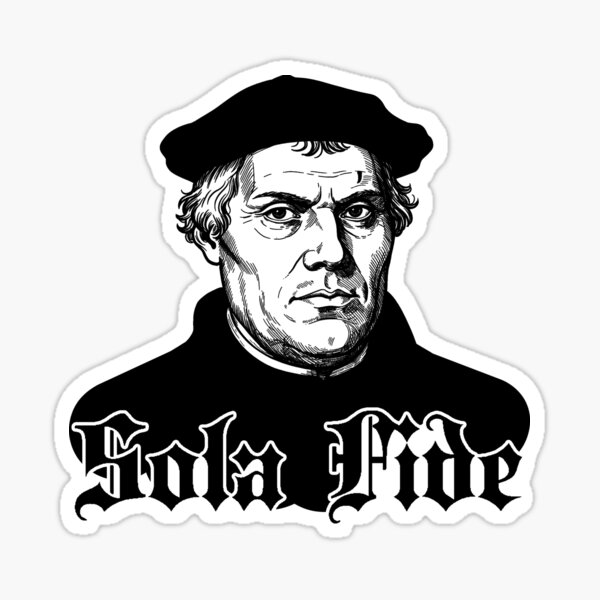 Vista previa del artículo con la obra «Sola Fide - Solo Fe», diseñado y vendido por MoriaStore.