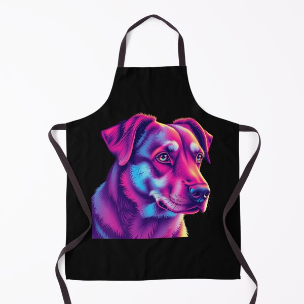 Item preview, Dog Colorful Purple Magenta Pink Blue Rainbow Stylized designed and sold by TammyVarafos.