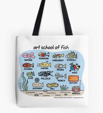 art school of fish Tote Bag
